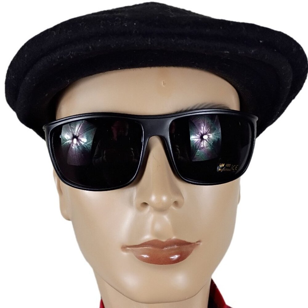 SHARKEYES BLACK RECTANULAR  SUNGLASSES  NSPORT2